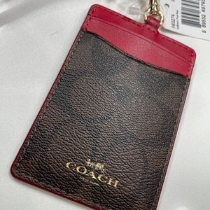 Coach Signature ID Lanyard